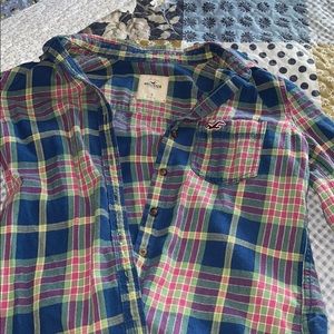 long sleeve hollister flannel
